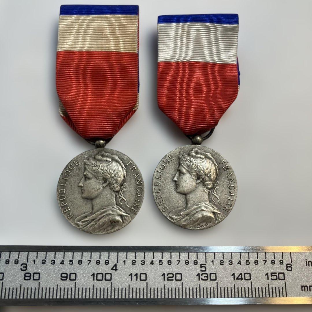 HONNEUR TRAVAIL 労働勲章　メダル　銀　フランス