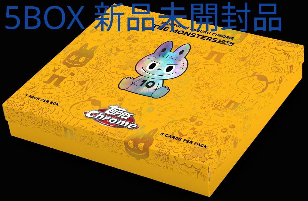 2025 Topps Chrome Labubu 5box 新品・未開封