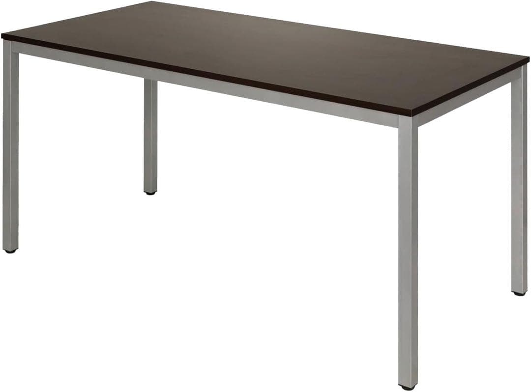 ミーティングテーブル OC-MTC1575-DB 脚部底アジャスター付きシンプル