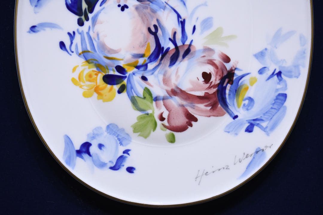 AKK172 本物保証 マイセン ハインツ・ヴェルナー 薔薇のブーケ プラーク