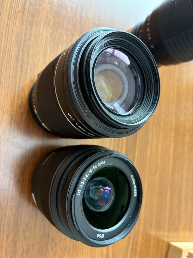 SONY α65 低ショット数　レンズ3本おまけ