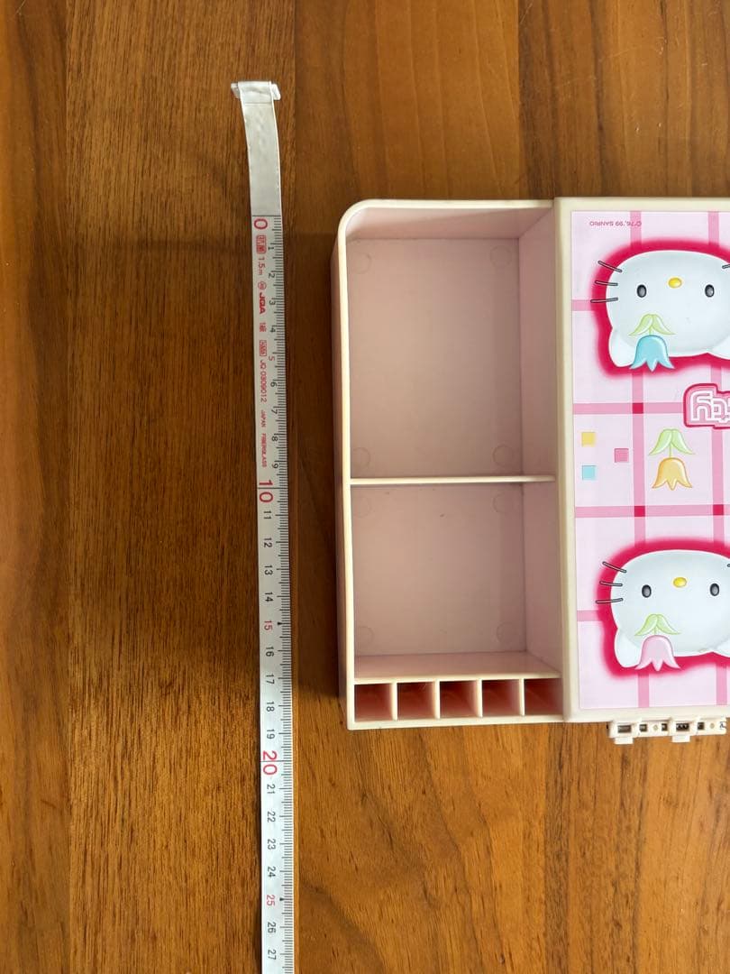 激レア 当時物 1999年 平成レトロ ハローキティ 鏡台 収納ボックス