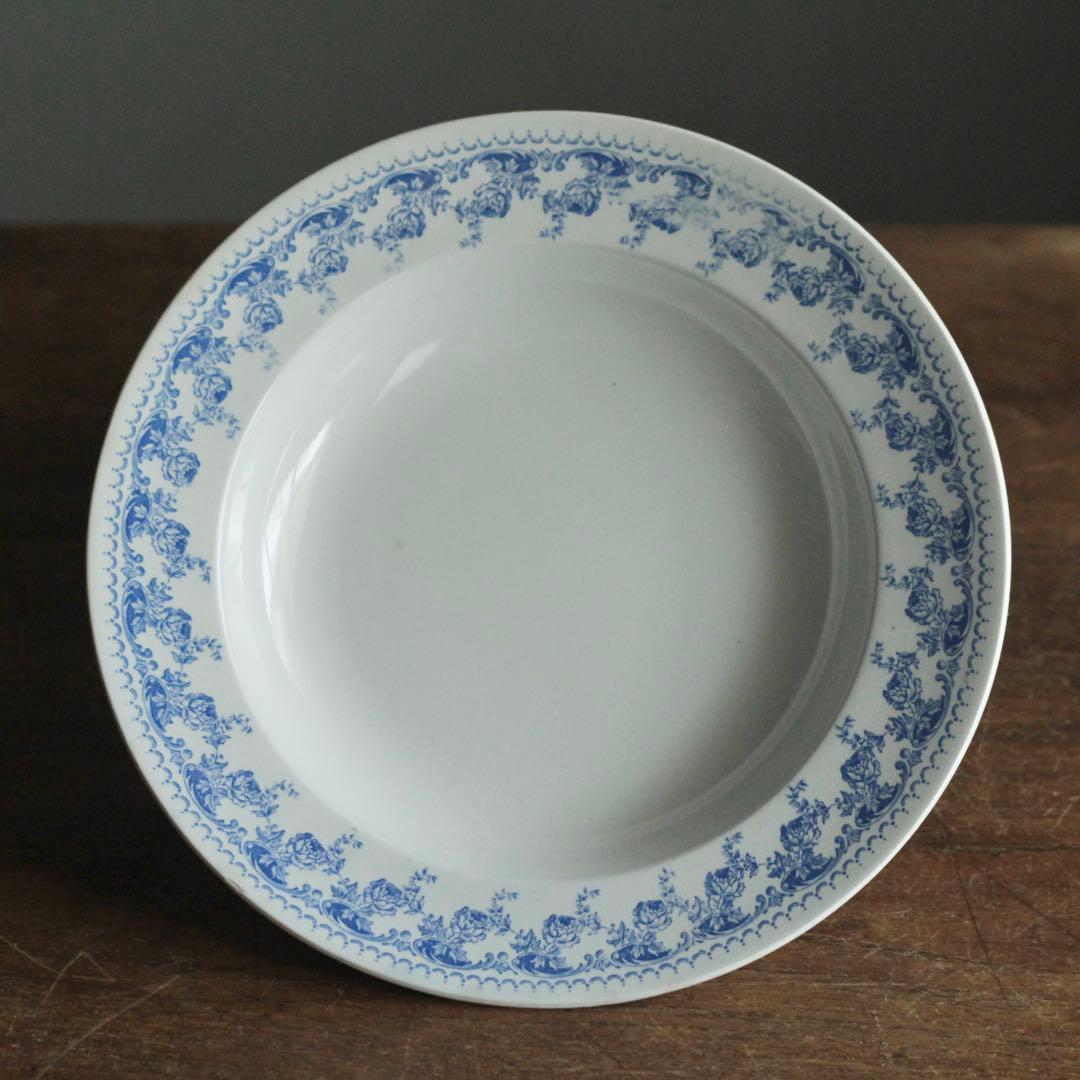 ベルギー ボッホ スーププレート 皿 古道具 アンティーク ブロカント