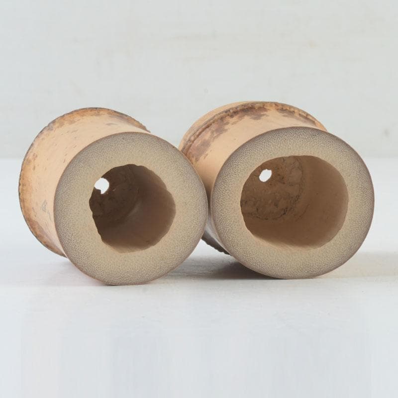 茶道具　竹蓋置　一双　在銘　共箱　V　9866