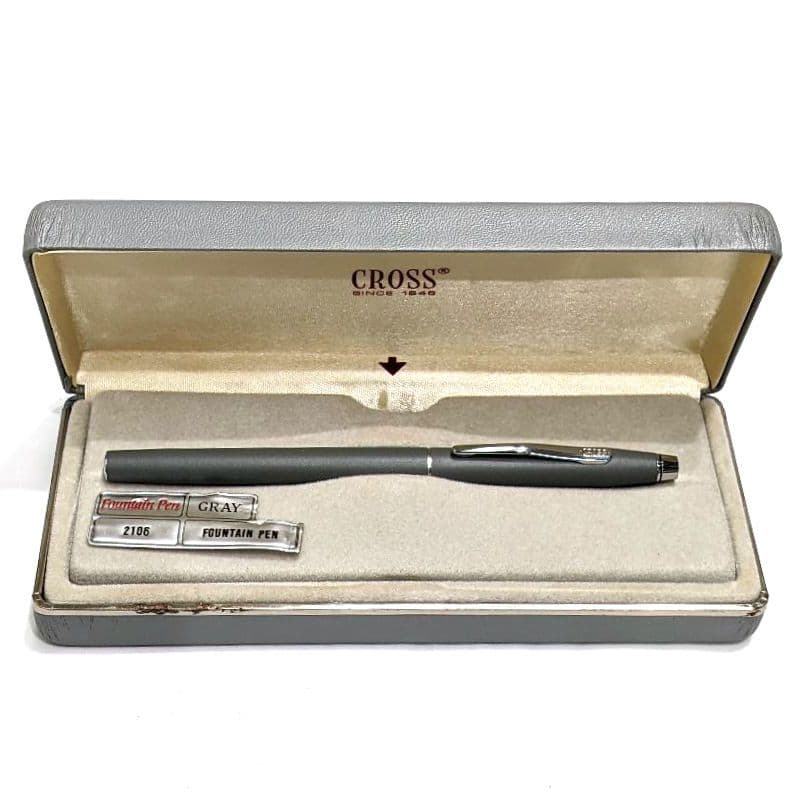 CROSS 万年筆 インクセット F 細字 グレー 2106