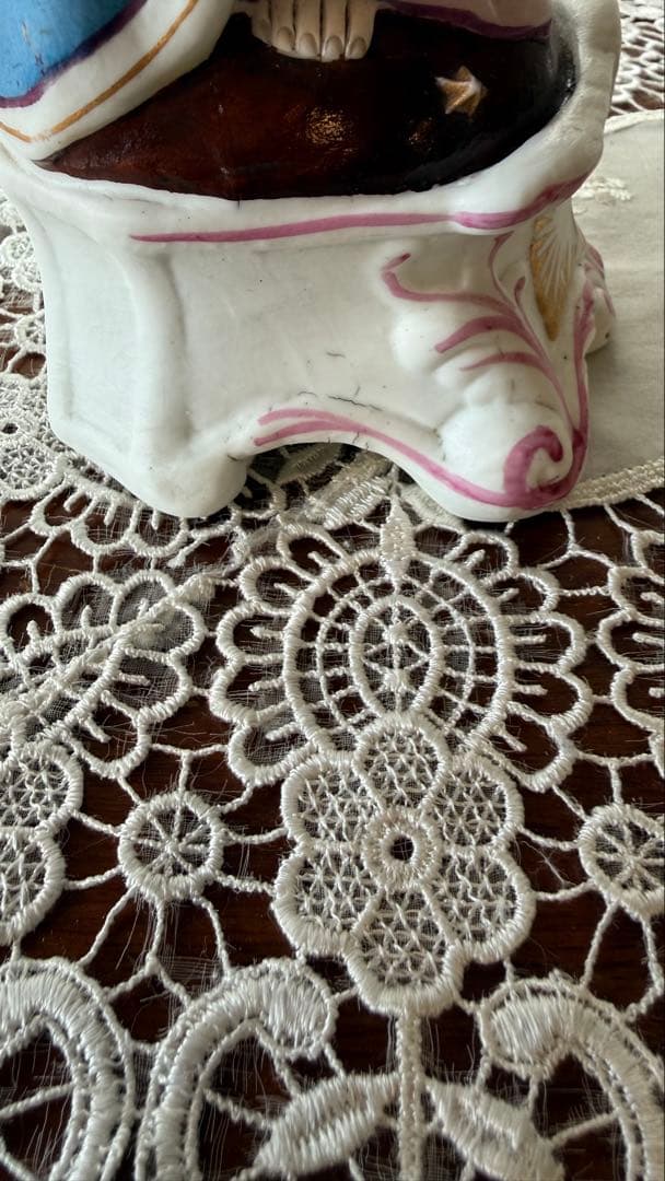 アンティーク フランス レトゥ モージェ ビスク磁器聖母像