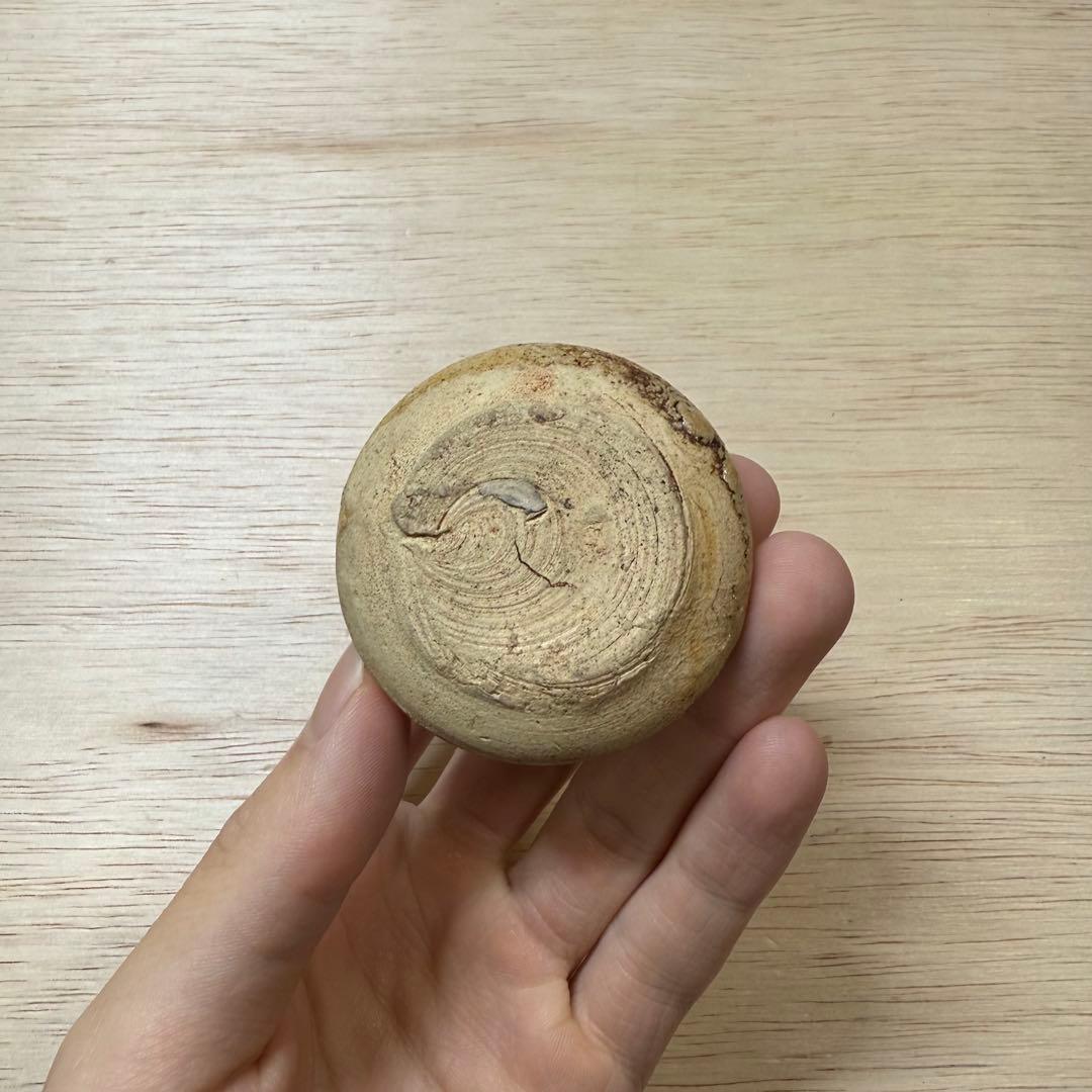 古瀬戸 水滴 灰釉 室町時代 茶入 茶道具 黄瀬戸 油揚手 古美術 骨董 民藝