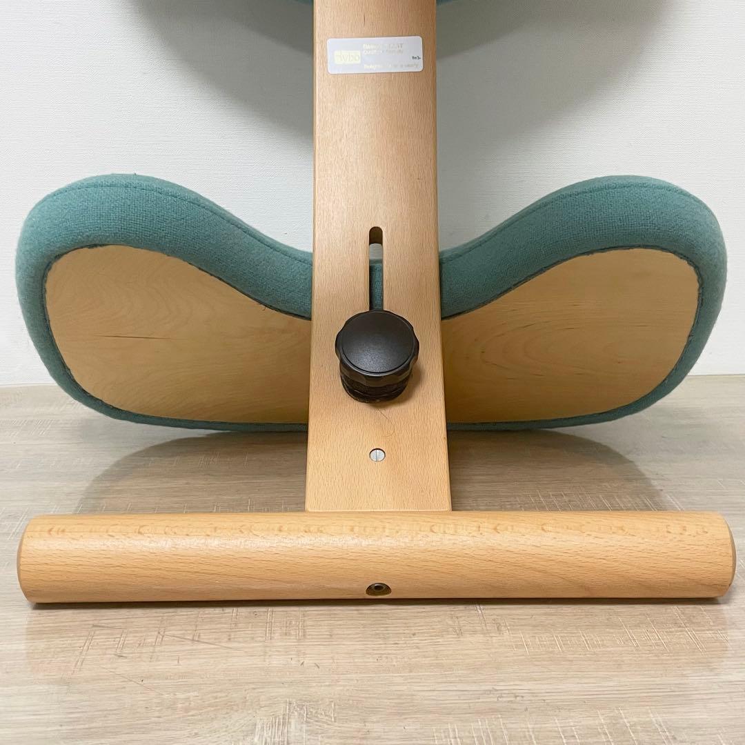 ★美品★ バランスイージー　姿勢矯正バランスチェア　ライトグリーン　リボ社