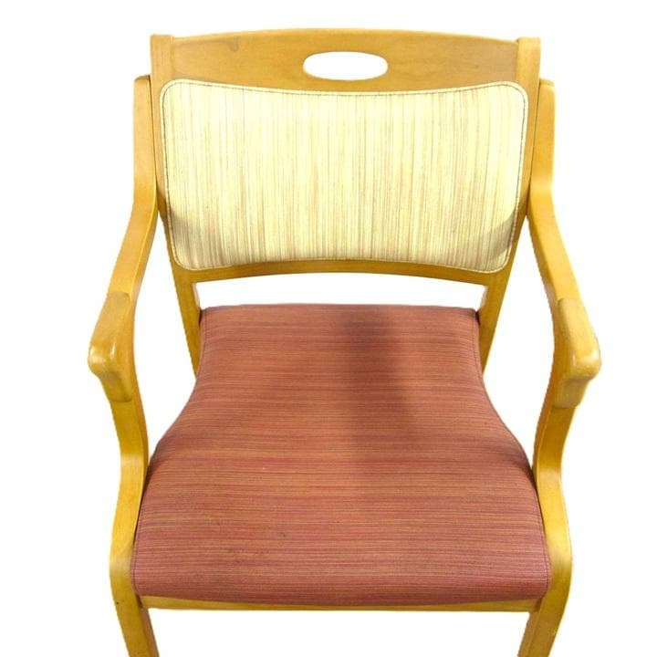 前滑りしにくいイス　国産張地　筋目　ウエービングテープ仕様座面