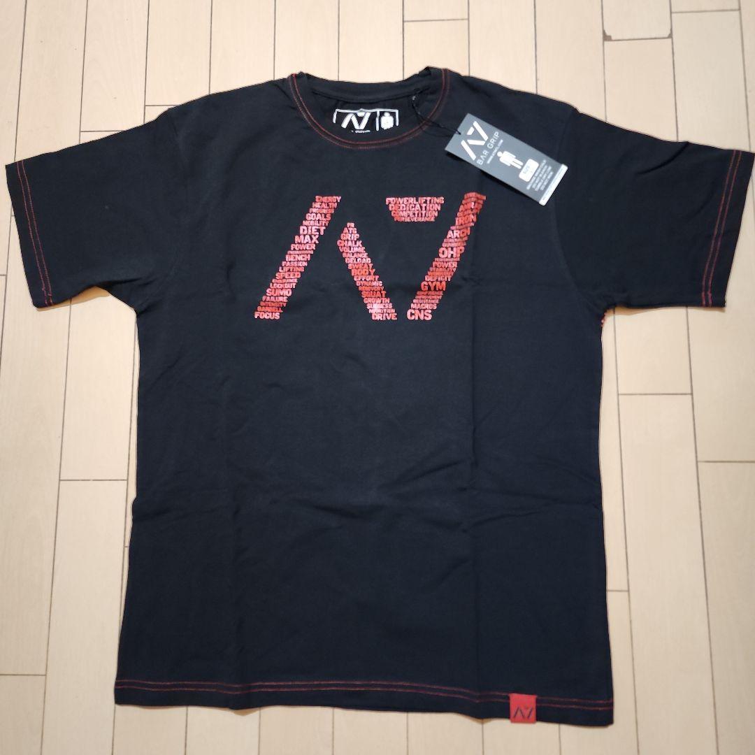 A7 BAR GRIP Tシャツ 黒×赤 Lサイズ