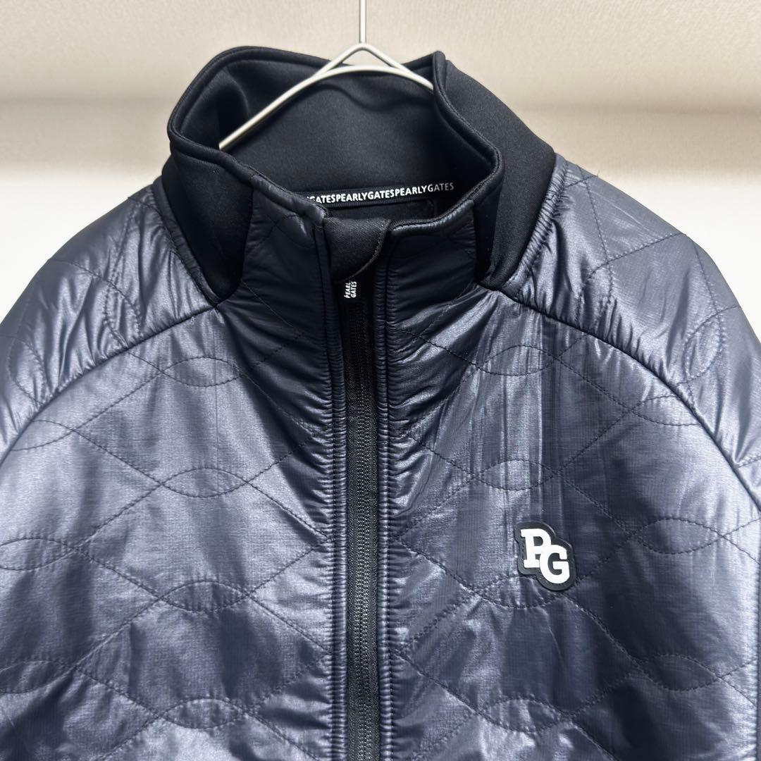 26年モデル パーリーゲイツ PERTEX QUANTUM中綿 セットアップ 黒