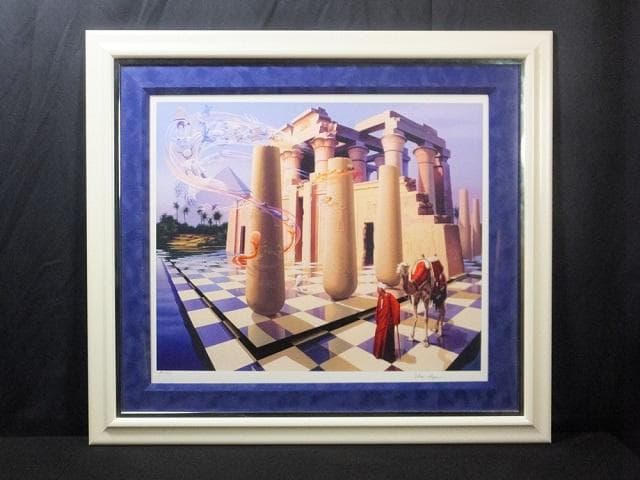 イレーヌ・メイヤー　直筆サイン『魂の叫び』ミクストメディア 大判 1127C