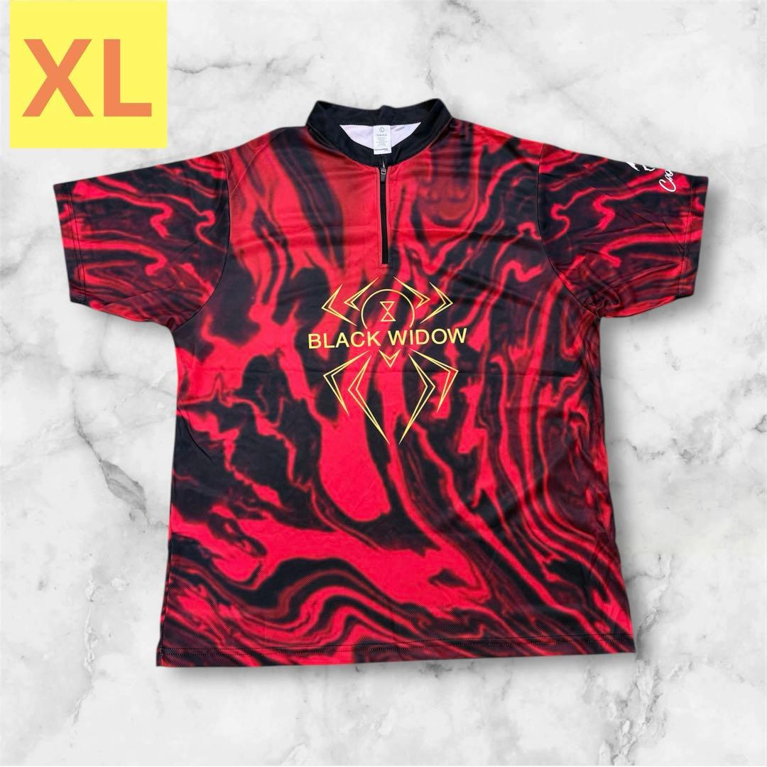 Hammer　BLACK WIDOW　ブラックウィドー　ボウリングウェア　赤