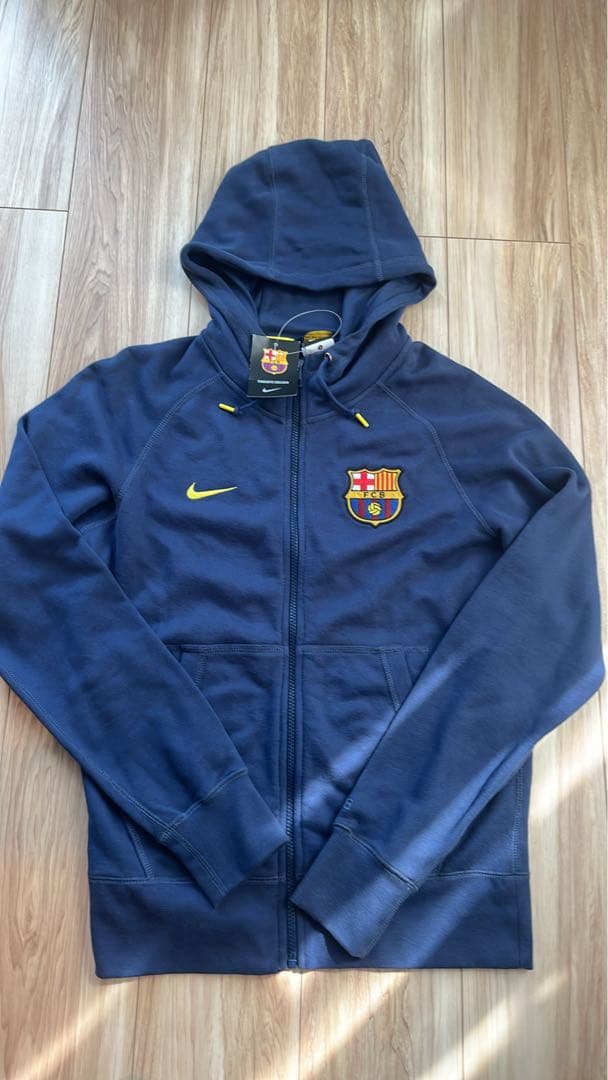 Nike FC Barcelona フーディ Sサイズ ネイビー