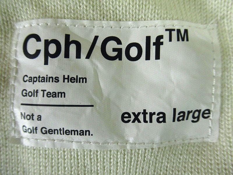XL 極美 22SS キャプテンズヘルム ゴルフ バイカラー ニット ポロシャツ