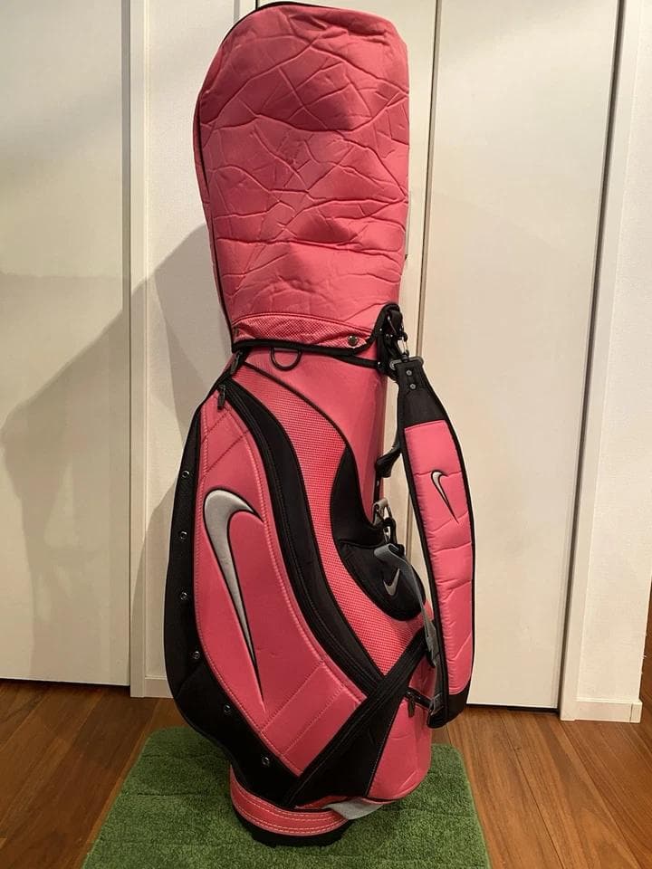 ナイキ レディース ピンク 軽量 ゴルフバッグ カート キャディバッグ レア