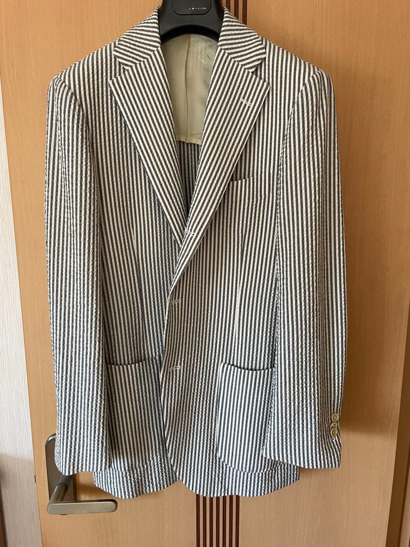 ビームスF シアサッカージャケット　48