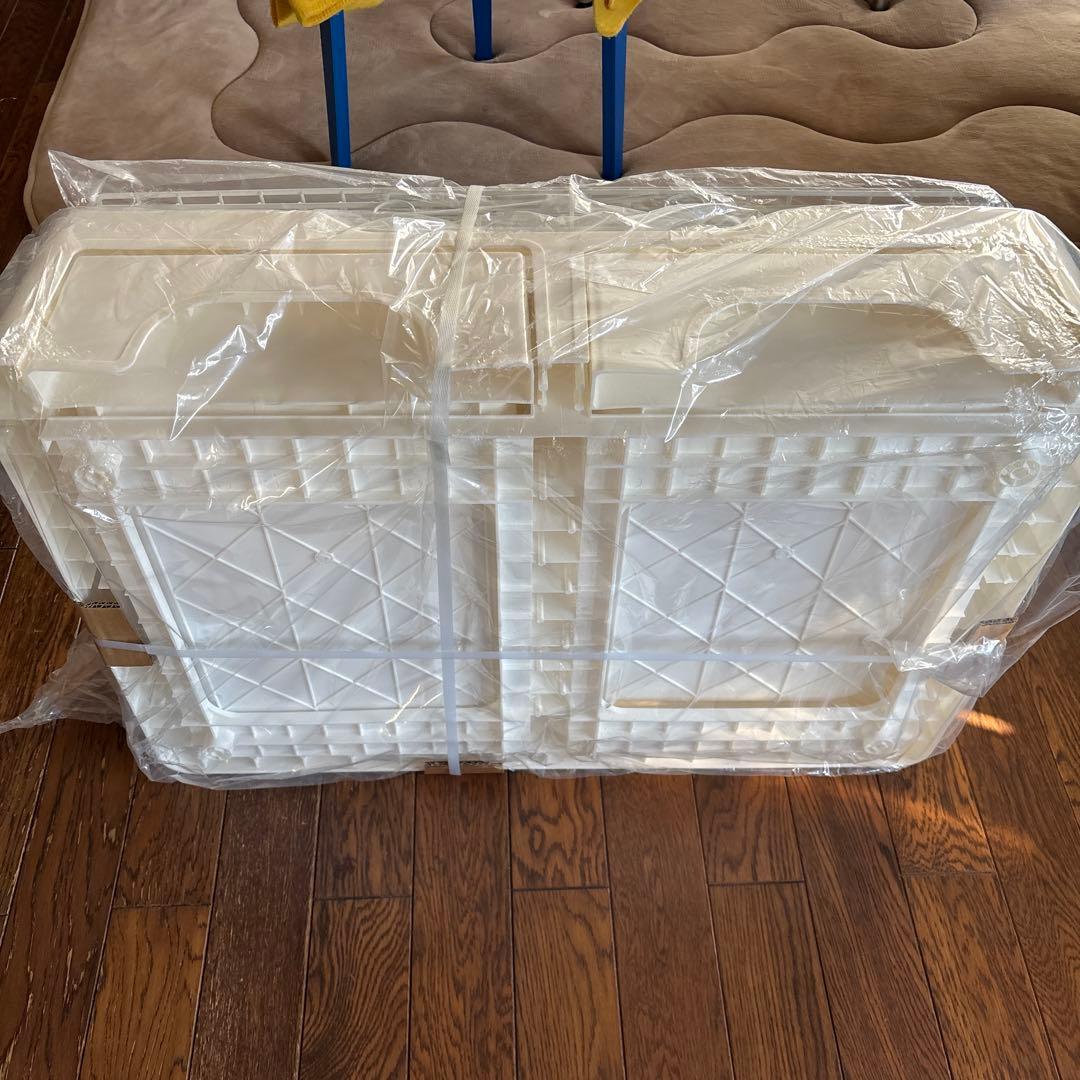 猫砂が飛び散らない　ホワイトキャットケージ 折りたたみ式　新品・未使用大人気の白