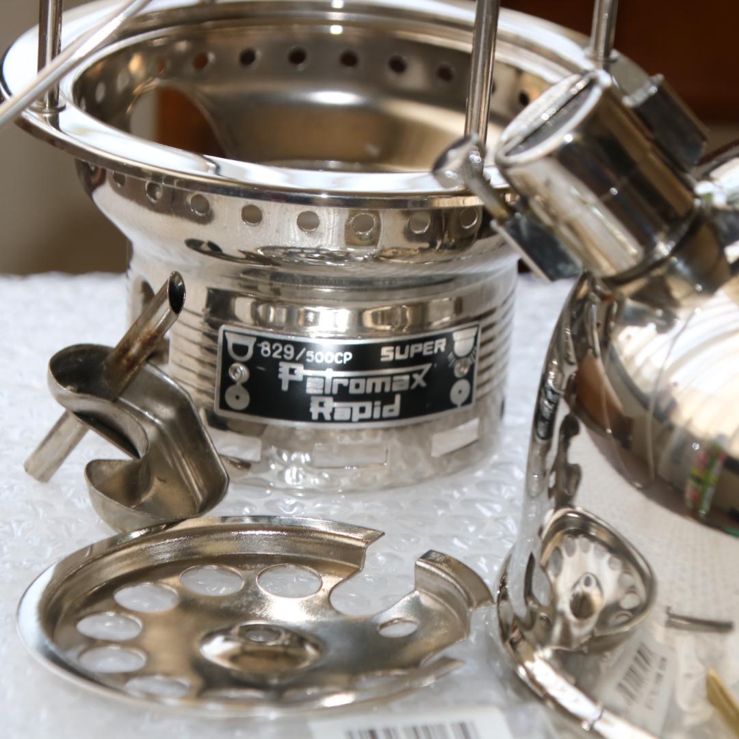 値下げ　ペトロマックス HK500　ケース付　灯油ランタン　カラー：ニッケル