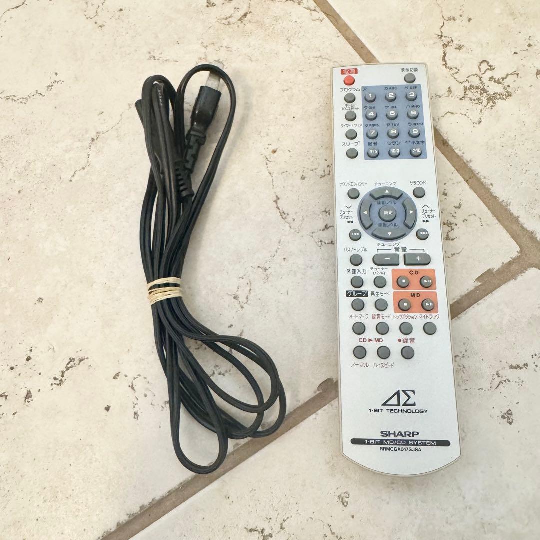 SHARP 1ビットMD/CDプレイヤー SD-FX20-B ラジカセ シャープ