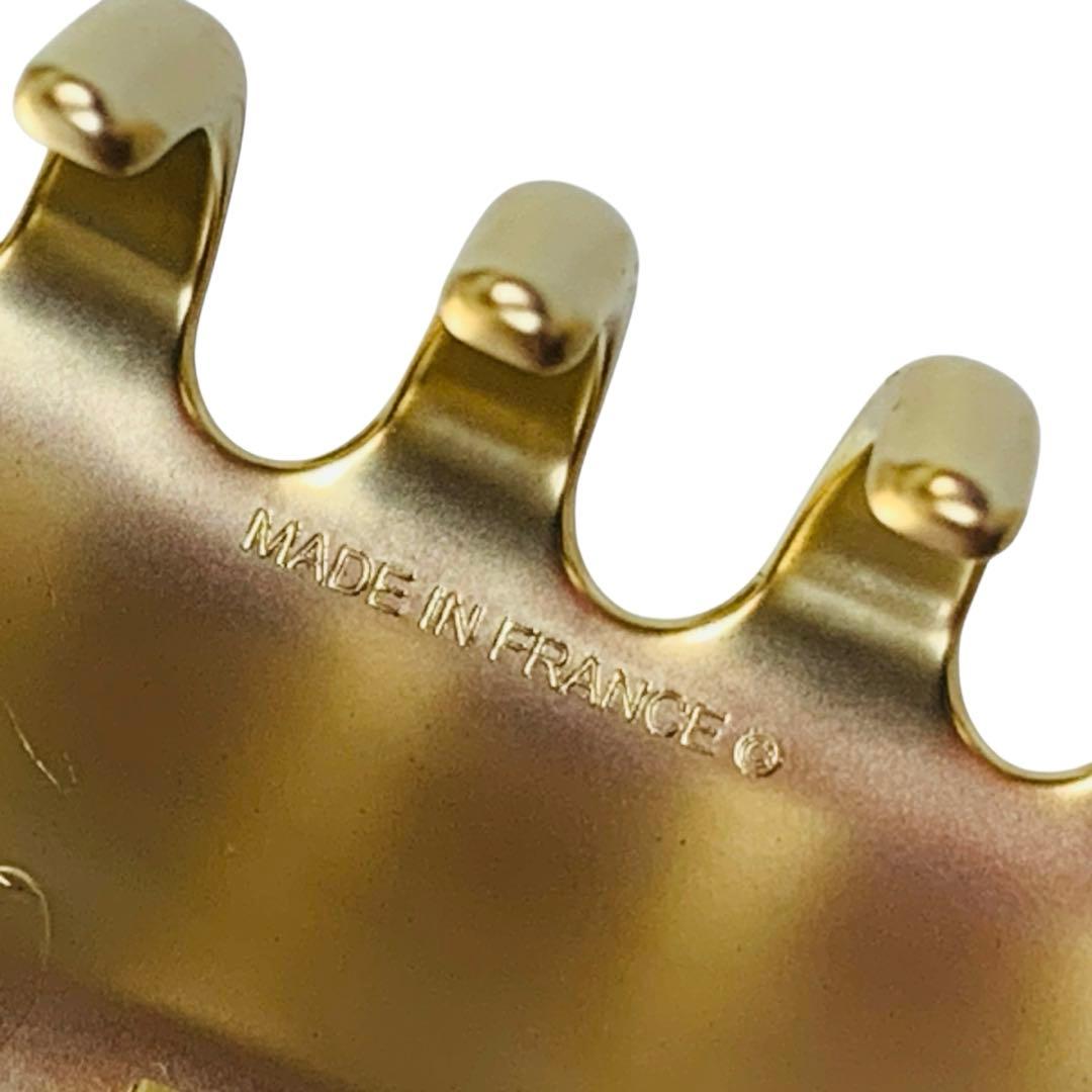 新品未使用品　Alexandre de paris　ヘアクリップ　M 黒✖️金