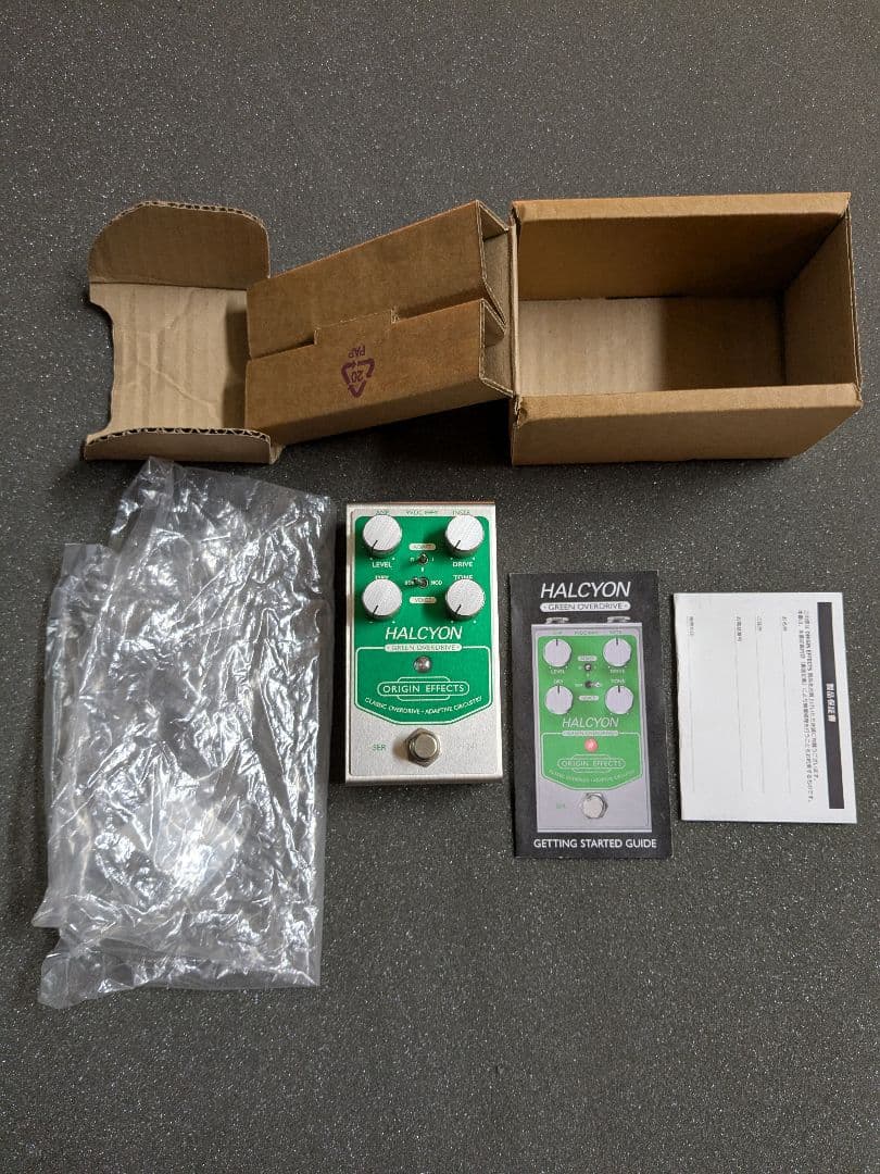 ギター ORIGIN EFFECTS Halcyon Green Overdrive