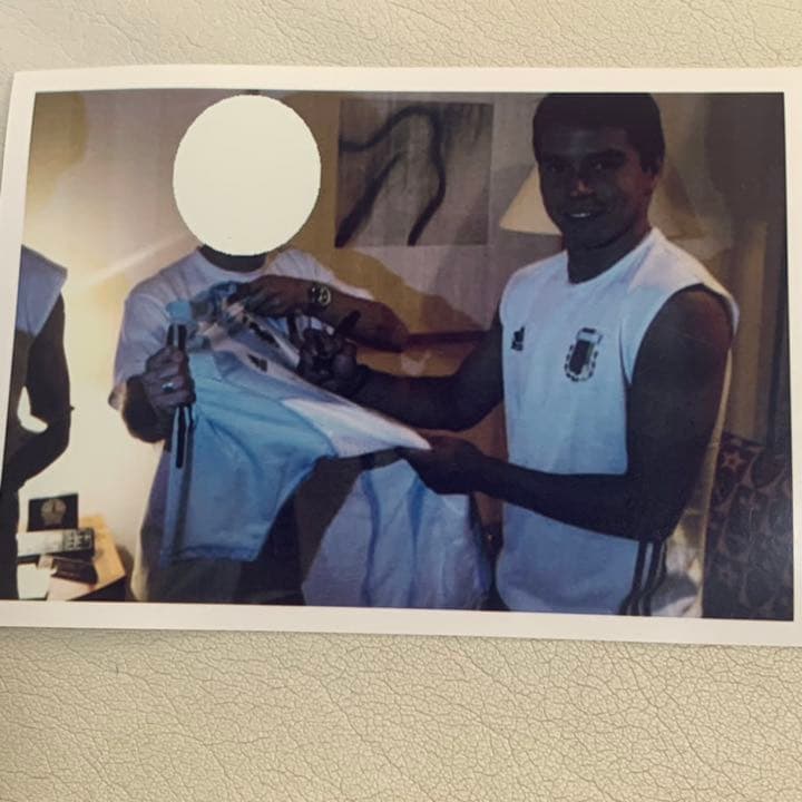 【レア】元アルゼンチン代表　サビオラ アイマール 直筆サイン入り支給ユニフォーム