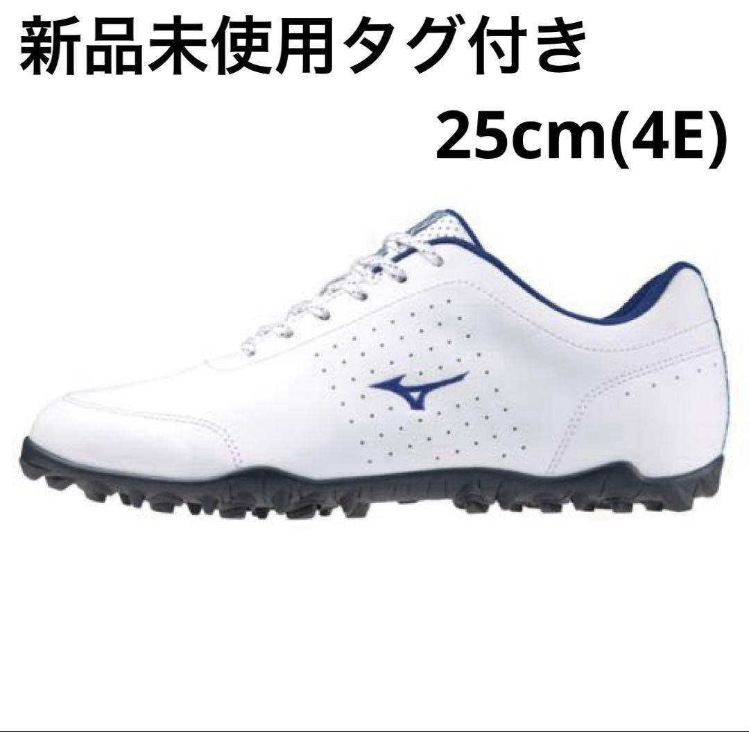 【新品未使用】ミズノ ゴルフシューズ 25㎝ ワイドスタイル ライト 4E 軽量