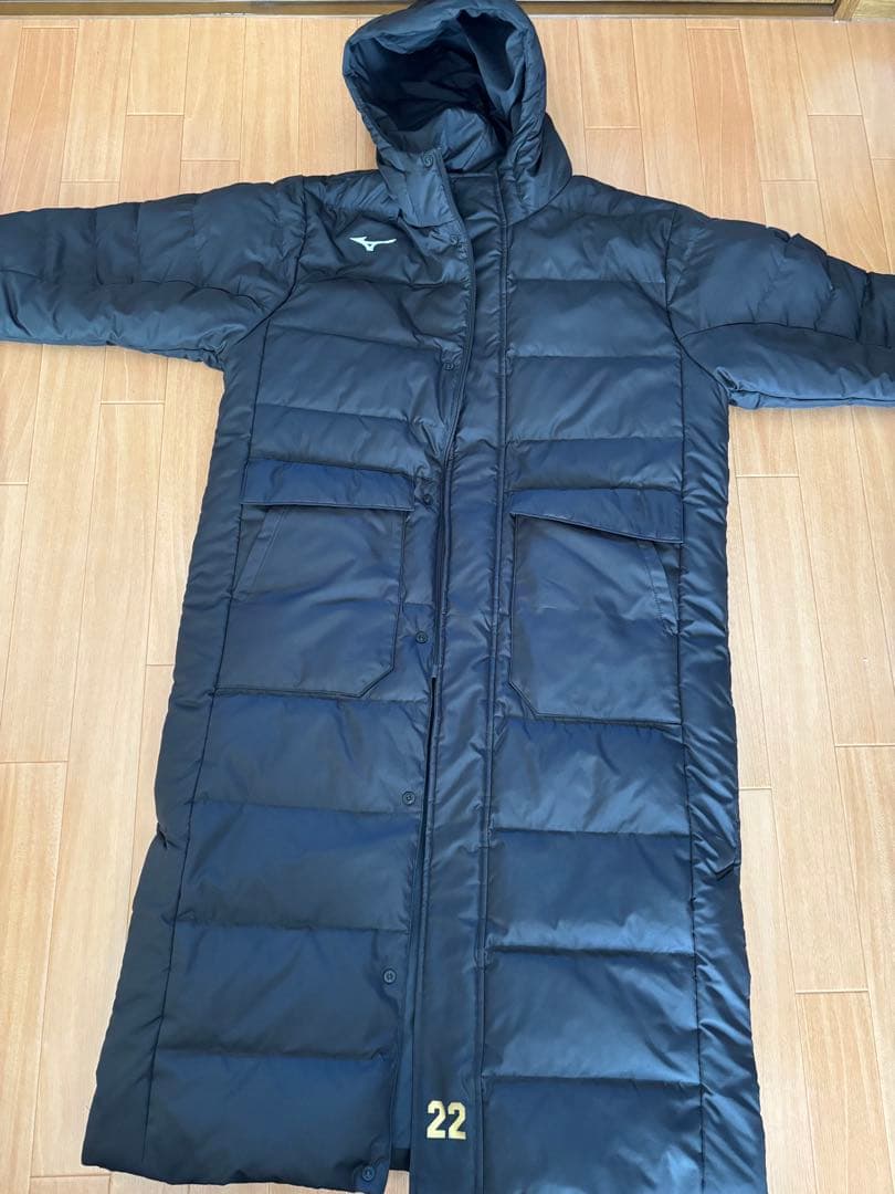 【Mizuno 】ミズノロングベンチコート M 矢板中央