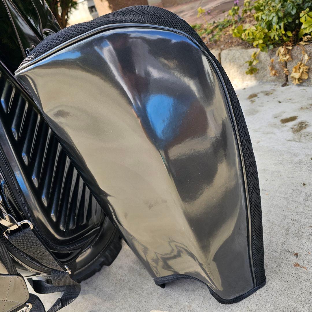 ブリヂストン】限定ガンメタ×エナメル 9.5型3点式キャディバッグ ヘッドカバー