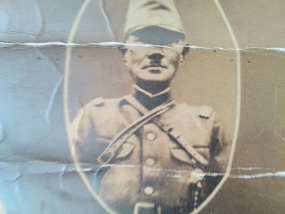 日本海汽船さいべりあ丸　 と兵隊の写真？絵はがき 昭和レトロ