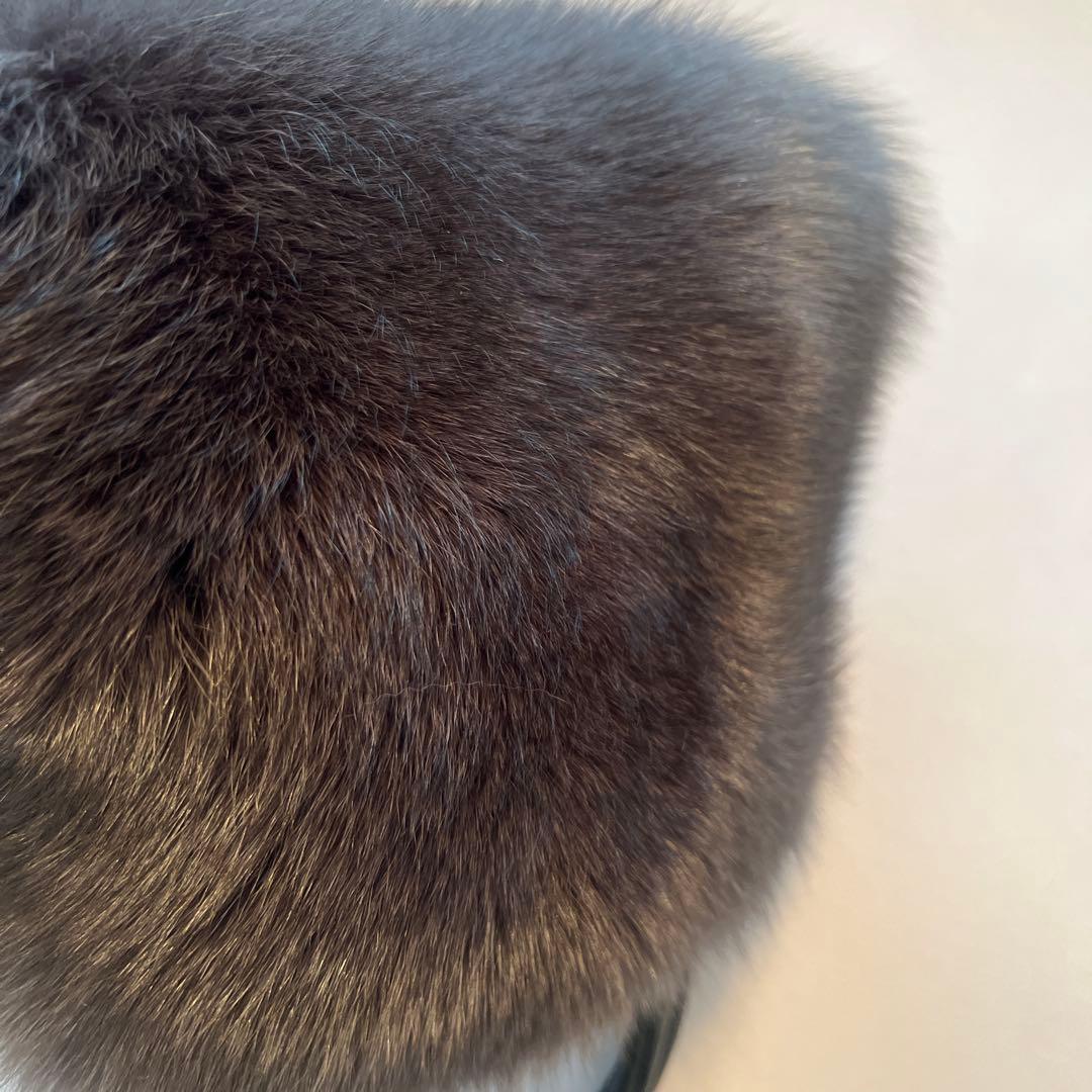 最終価格！天然毛皮■サガフォックス ファートートバッグ M 超美品★