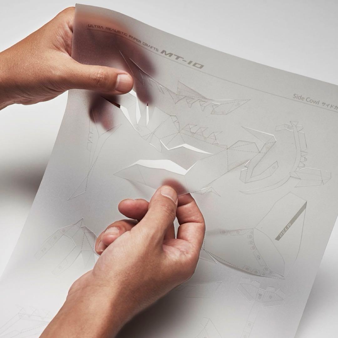 当選賞品 ヤマハ発動機 20周年記念 ペーパークラフト MT-10