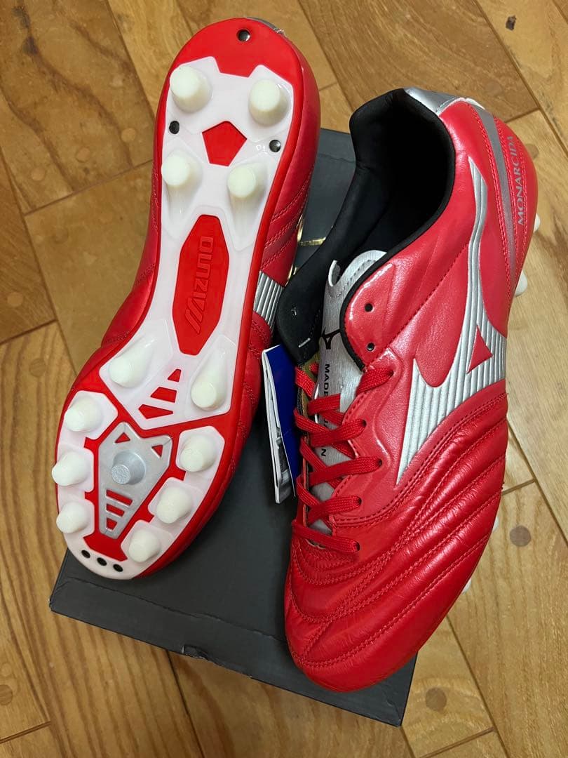 新品　激レア　廃盤品　ミズノ　モナルシーダ2 JAPAN レッド×シルバー