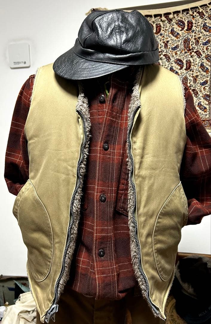 バズリクソンズ　デッキアルパカベスト　リバーシブル　両A面