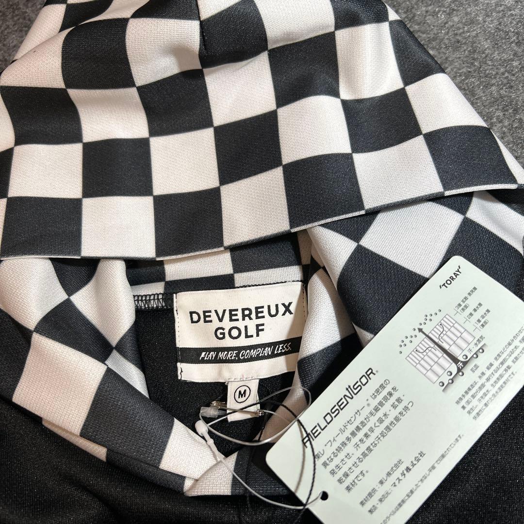 新品【デヴァロー ゴルフ】レディース チェッカーフーディー ブラック （Ｍ）