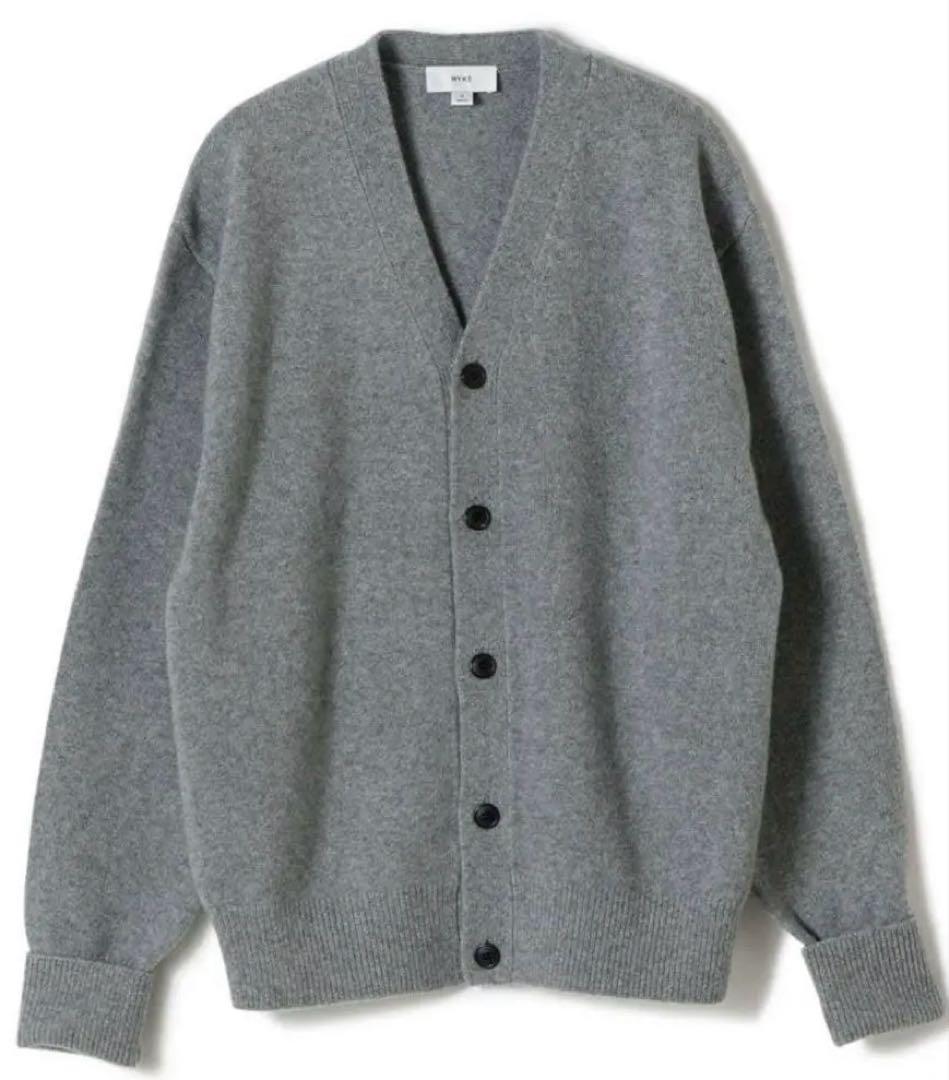 トップス HYKE LAMBSWOOL CARDIGAN