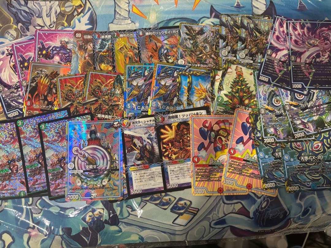 デュエマ 引退品 デッキ まとめ売り スリーブ デッキケース付き