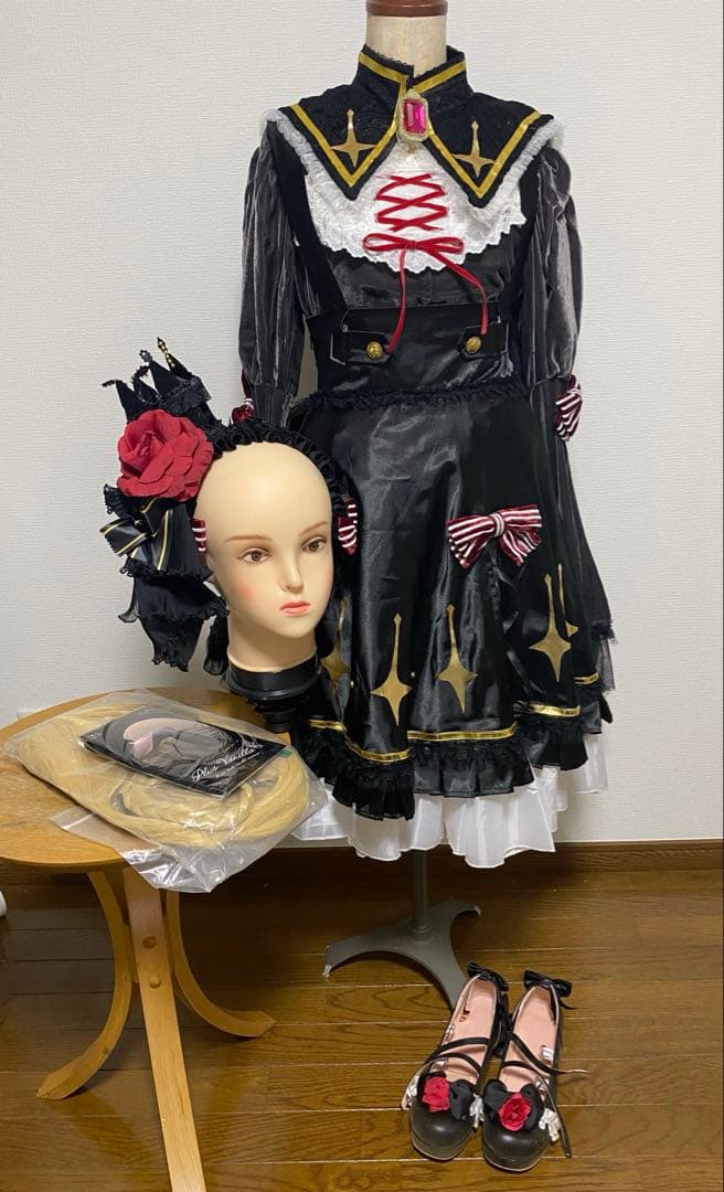 卯月コウ コスプレ　衣装　ウィッグ・靴付き　セット