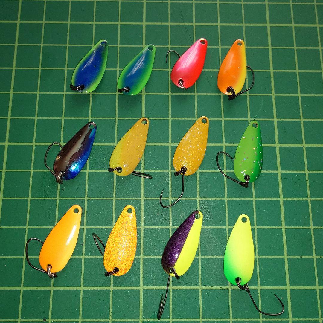 リンゴミディ　1.8g 　33枚　スプーン　管理釣り場　ルアー　ヤリエ