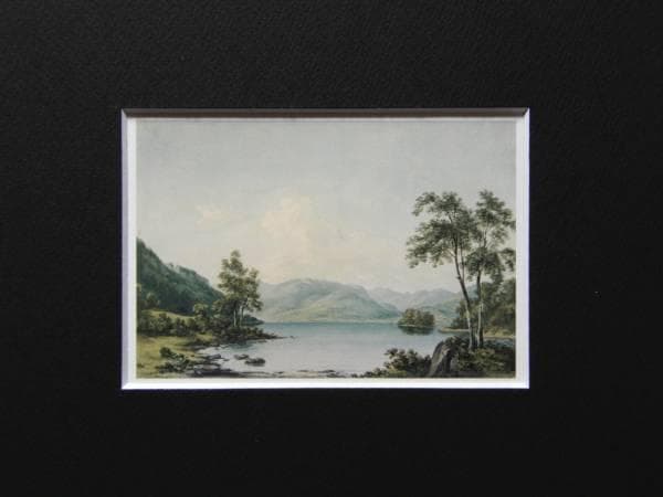 ジョン・‘ウォーリック’・スミス、ウィンダミア湖北側の眺め、希少な額装用画集より