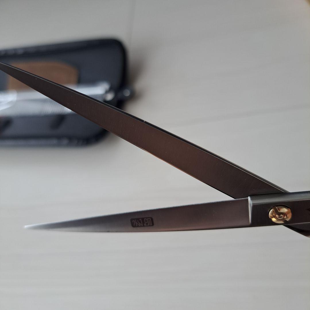 新品★フェニーチェ ストレートシザー★ギザ刄★トリミングシザー★7.5インチ