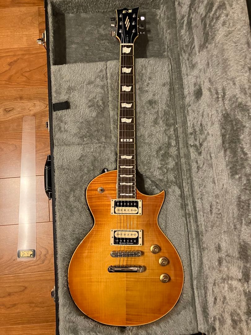 ギター ESP E-II EC FM/EMG Lemon Burst