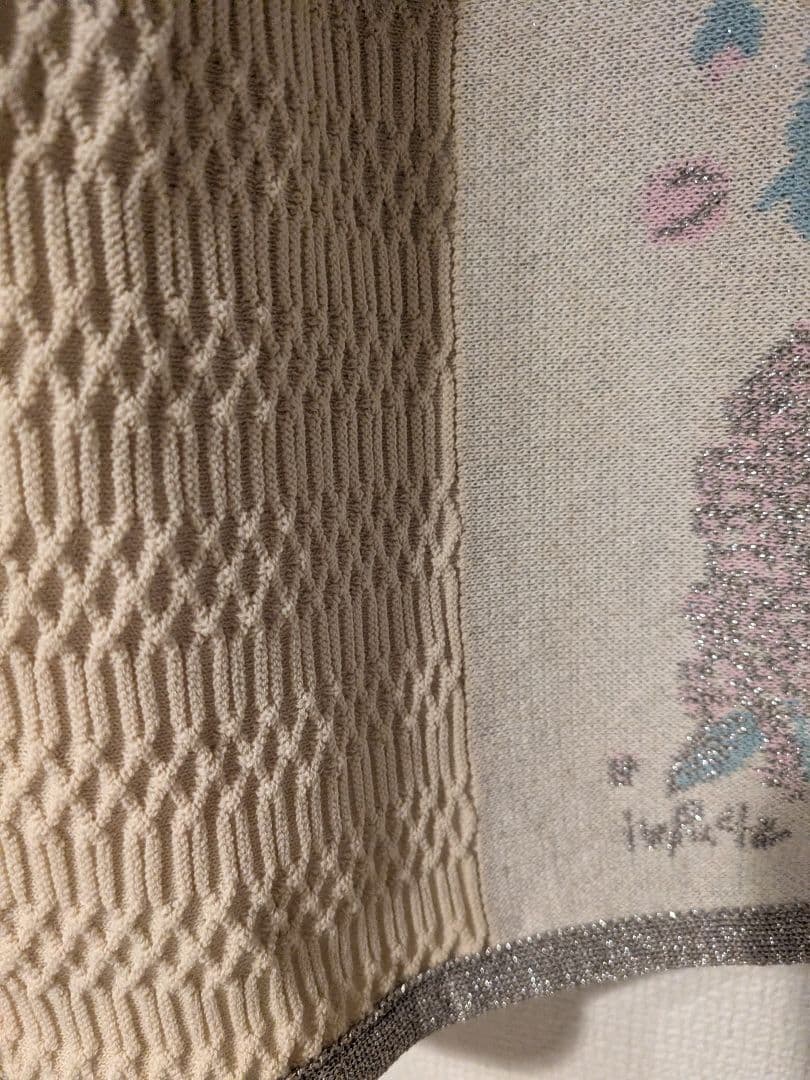 週末値下げ！縷縷夢兎ルルムウ　ラメニットワンピース　花柄